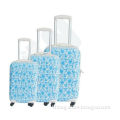 PC+ABS Trolley travel bag travel luggage set with imprinted panel